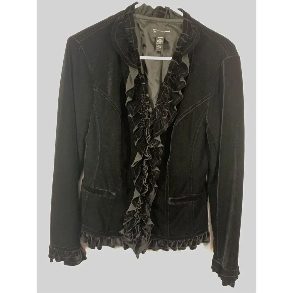 INC International Concepts Crushed velvet women’s blazer size medium